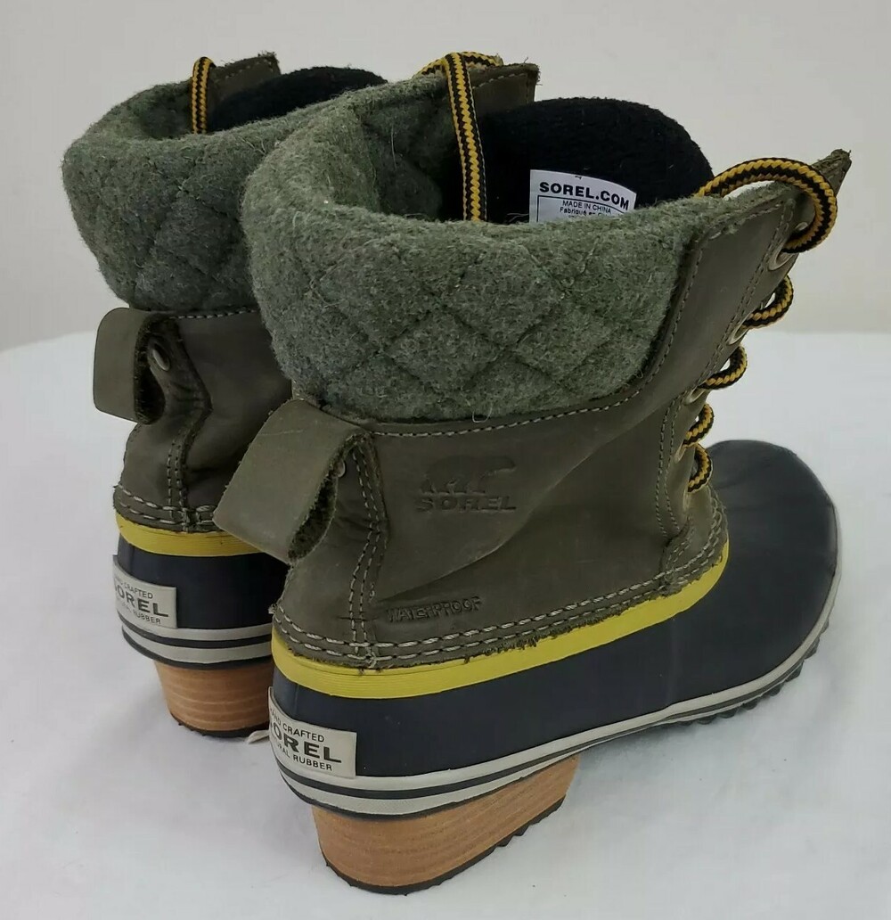 Sorel # NL2438-213 Womens Slimpack Lace Duck Boots Waterproof Size US 6 EU 37